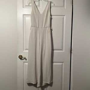 Aritzia, babaton white jumpsuit size 8